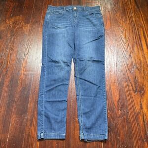 Mugsy Jeans Mens 36x34 Blue Fultons Taper Stretch Faded Whiskers